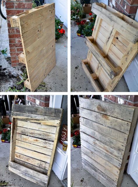 choosing pallets for a pallet garden walkway Pallet Walkway, Stone Garden Paths, Pallet Garden Furniture, Funky Junk Interiors, Barrel Planter, Garden Walkway, Pallet Garden, Pallets Garden, Garden Sheds