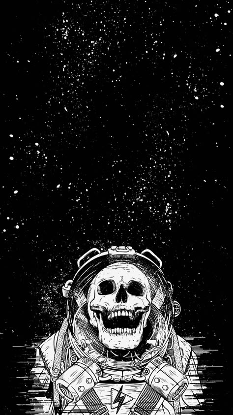 Skeleton Astronaut Art, Calaveras Aesthetic, Astronaut Skeleton, Astronaut Skull, Skeleton Artwork, Trippy Designs, Astronaut Wallpaper, Graffiti Wallpaper Iphone, Astronaut Art