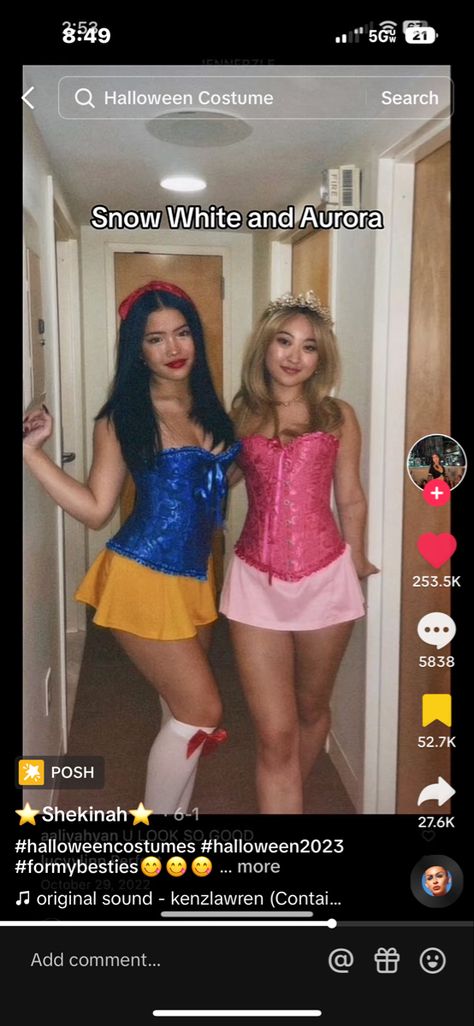 Snow White Halloween Costume, Halloween Costumes Brunette, Teenage Halloween Costumes, Disney Princess Costumes, Classy Halloween Costumes, Snow White Costume, Halloween Princess, Princess Halloween Costume, Bustier Lingerie