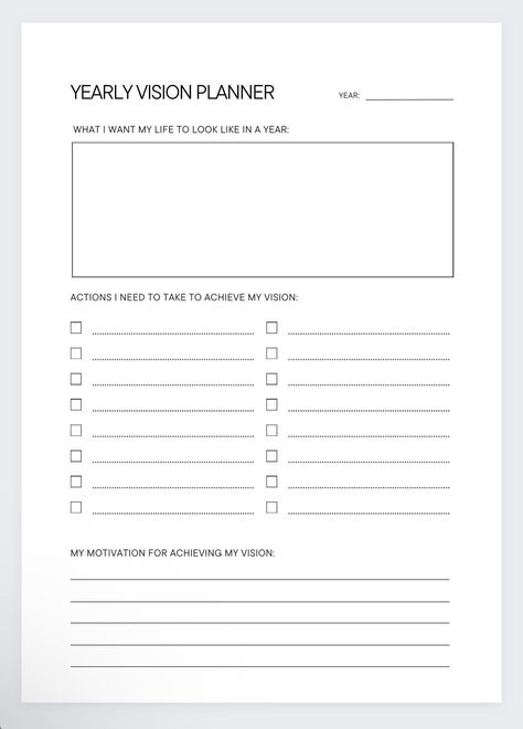 Plan your year with purpose using our 2024 Vision Planner! This beautifully crafted yearly planner is designed to help you set and achieve your goals, stay organized, and make the most of each day Embark on a transformative journey with our Yearly Goal Planner, meticulously crafted to empower you to achieve your dreams. This planner is not just a notebook; it's your strategic ally for the year ahead. From setting ambitious goals to celebrating victories, each page is thoughtfully designed to gui Yearly Goal Planner Template, 2 Year Life Plan Template, Yearly Planning Template, 2024 Goal Planner, 1 Year Plan Template, 2024 Year Planner, Yearly Planner Template 2024, Yearly Goals Planner, 2024 Goals List Template