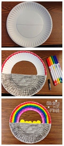 Pot Of Gold Craft, 2nd Grade Crafts, First Grade Crafts, 1st Grade Crafts, Craft Summer, March Crafts, 1st Grade Activities, St Patricks Day Crafts For Kids, March Activities