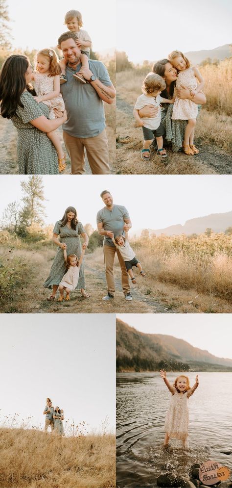 portland family photographer Outdoor Family Photoshoot, Spring Family Pictures, Family Maternity Pictures, Summer Family Pictures, Cute Family Pictures, Lake Photoshoot, Family Photoshoot Poses, Family Photoshoot Ideas, Summer Family Photos