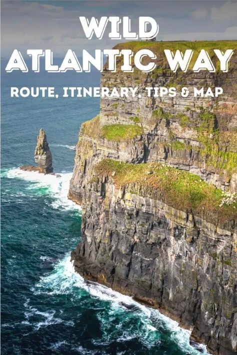 Wild Atlantic Way Ireland Itinerary, Wild Atlantic Way Ireland Road Trips, West Coast Ireland, Wild Atlantic Way Ireland, Wild Atlantic Way, Ireland Tours, West Coast Of Ireland, Ireland Itinerary, Ireland Road Trip