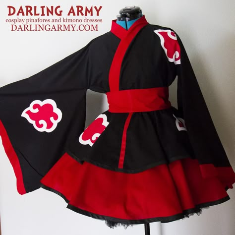 Akatsuki Naruto, Naruto Cosplay, Anime Inspired Outfits, Casual Cosplay, Anime Dress, Manga Cosplay, Cosplay Dress, Kimono Dress, Kawaii Clothes