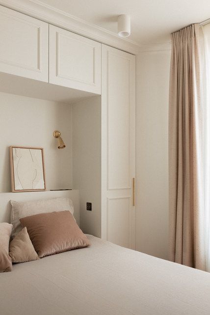 Cherche-Midi - Paris | cherche midi Eaton Mess, Bedroom Built Ins, Bedroom Built In Wardrobe, Ad Magazine, Spare Bedroom, Room Design Bedroom, Rive Gauche, Bedroom Layouts, Main Bedroom