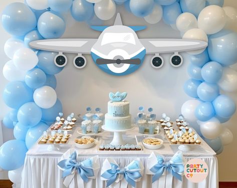 BIG CUTOUT Blue Plane Cut Out Aircraft Props Plane Pilot Cutout Travel Theme Baby Shower Time Flies Aeroplane Adventure Awaits Jet Cutout by PartyCutoutCo on Etsy Airplane Cutout, Hot Air Balloon Backdrop, Baby Shower Hot Air Balloon, Airplane Baby Shower Theme, Airplane Birthday Party Decorations, Plane Pilot, Birthday Watercolor, Travel Baby Shower Theme, Airplane Baby Shower