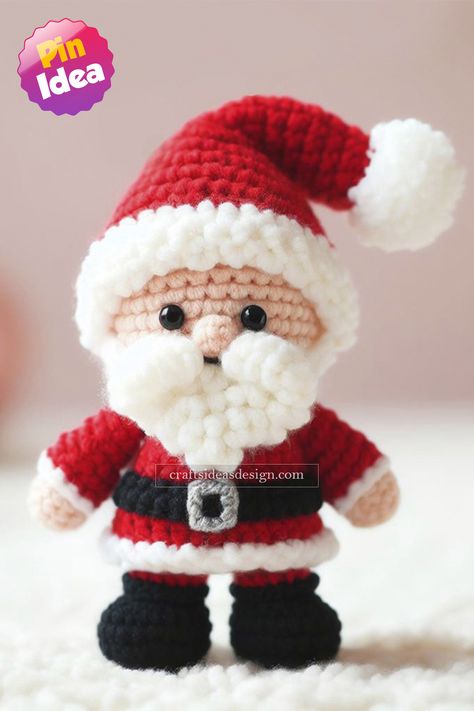 Santa Claus Free Santa Crochet Patterns, Santa Crochet Pattern, Crocheted Santa, Crochet Santa Claus, Amigurumi Santa Claus, Santa Crochet, Crochet Beard, Amigurumi Santa, Xmas Crochet