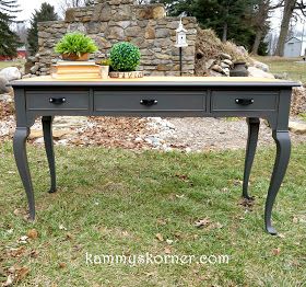 Sofa Table Redo, Console Table Makeover, Diy Fireplaces, Beautiful Fireplaces, Painted Sofa, Fireplace Diy, Table Flip, Staging Ideas, Desk Makeover