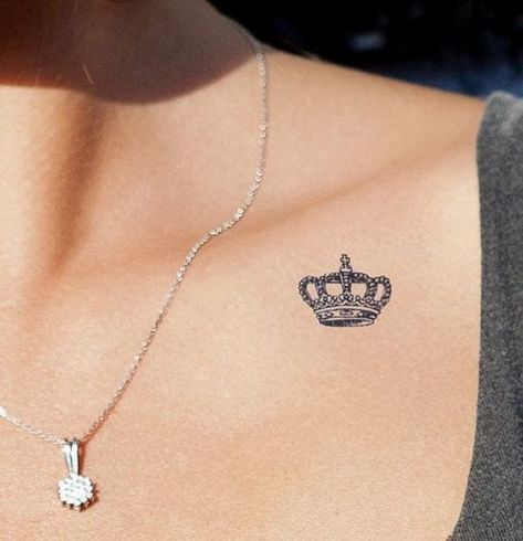 60+ Glorious Crown Tattoos You'll Need To See » A Crown Tattoo, Royalty Tattoo, Tattoo Planets, Golden Tattoo, Crown Tattoos For Women, Small Crown Tattoo, Crown Tattoos, Tattoo Wallpaper, Tattoo Dotwork