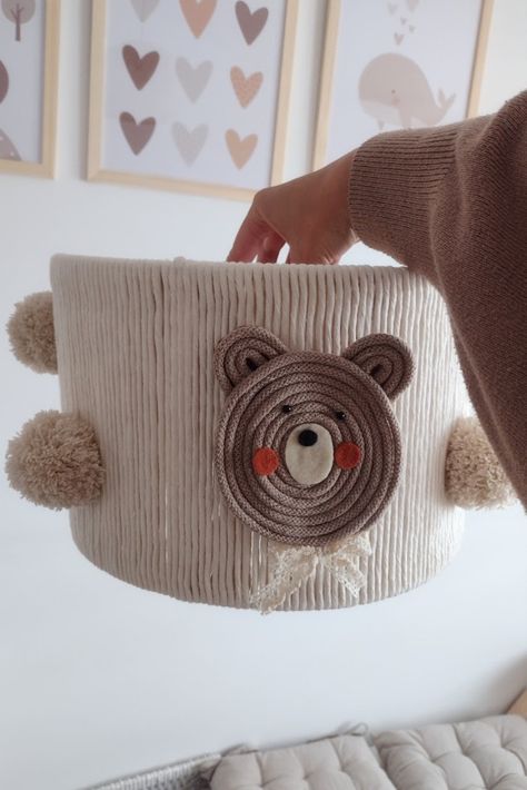 Nursery Lampshade, Baby Play Area, Kids Chandelier, Sewing Felt, Baby Play Areas, Teddy Bear Nursery, Newborn Bed, Macrame Pendant, Bear Nursery