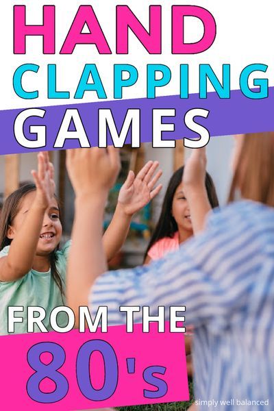 Trying to remember all those hand clap games you played as a kid in the 80's and 90's. This list has them all! Hand clapping rhymes and chants that every kid should learn. #kids #gamesforkids #funforkids #kidactivities #parenting #funwithkids #80s #retrogames #parenthood Hand Clapping Games, Clapping Games, Games Indoor, Games To Play With Kids, Kid Games, Conscious Discipline, Hand Games, Spencer Family, Grandparenting