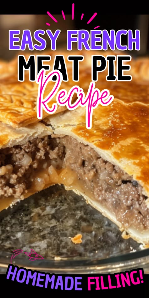 Easy French Meat Pie Recipe Homemade Meat Pies Recipes, Meat Pies Pioneer Woman, Individual Meat Pies, Puff Pastry Meat Pies, Louisiana Meat Pie Recipe, French Meat Pie Recipe, Meat Pies Recipes, Easy Meat Pie Recipe, Canadian Meat Pie Recipe