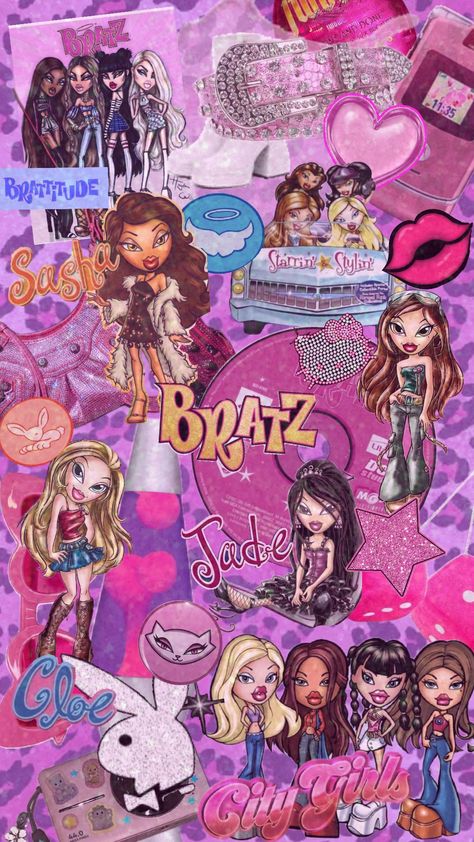 #bratz #bratzaesthetic #nostalgia #y2kchildhood #y2k #y2kaesthetic #bratzyasmin #bratzcloe #bratzsasha #bratzjade Y2k Aesthetic Wallpaper, Hello Kitty Bedroom, Pretty Wallpaper Ipad, Whatsapp Wallpaper Cute, Iconic Wallpaper, Y2k Wallpaper, Iphone Wallpaper App, Cartoon Wallpaper Iphone, Hello Kitty Iphone Wallpaper