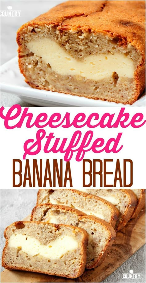 Stuffed Banana Bread, Homemade Banana Bread Easy, Homemade Banana Bread Recipe, Homemade Banana Bread, Country Cook, The Country Cook, Banana Bread Recipe, Country Cooking, Banana Recipes