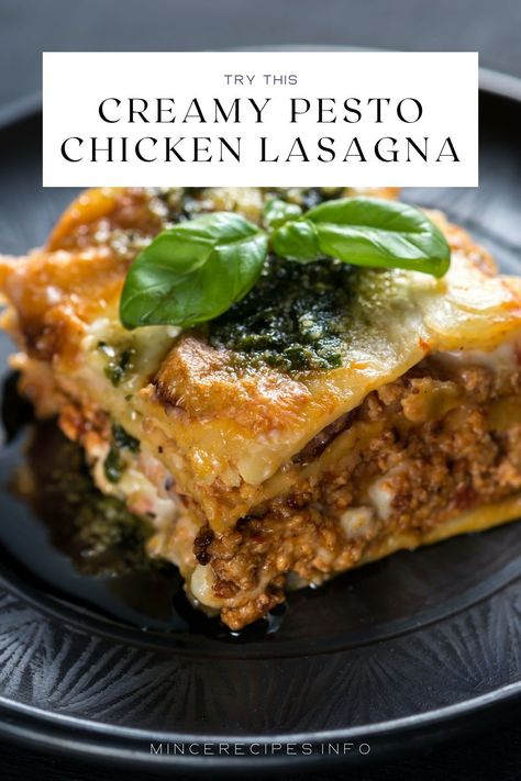 I was cleaning and organizing the fridge and freezer on Friday. Good times at House Shaw! I realized I had the makings of lasagna, but I wanted to make it a little different using a different sauce. So, I ended up with this super delicious chicken pesto lasagna recipe. #chickenlasagna #lasagna Lasagna With Pesto, Chicken Lasagne Recipes Easy, Pesto Lasagna Recipe, Pesto Chicken Lasagna, Chicken And Spinach Lasagne, Chicken Pesto Lasagna, Pesto Chicken Lasagna Skillet, Creamy Pesto Chicken Lasagna, Creamy Pesto Chicken