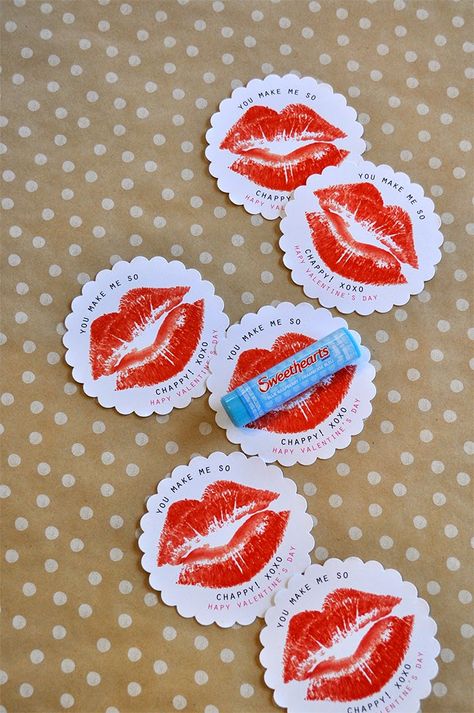 Lip Gloss Gift Tag, Chapstick Valentines For Kids, Cute Chapstick, Chapstick Valentine, Avon Lip, Happy Birthday Tag, Diy Valentines Cards, Avon Lady, February Valentines