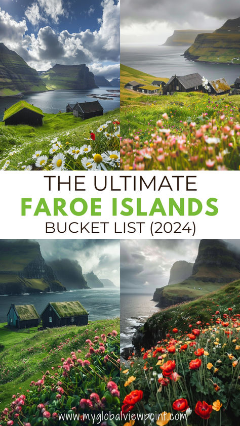 Beautiful sights and attractions in the Faroe Islands Faroe Islands Itinerary, Faroe Islands Aesthetic, Faro Islands, Torshavn Faroe Islands, Faroe Islands Travel, Faroe Island, Faroe Islands Denmark, Scotland Vacation, Holiday Travel Destinations