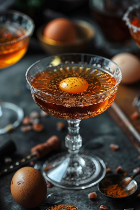 Delicious Marsala Flip Cocktail Recipe - Try It Now! #cocktails #cocktailrecipes #classiccocktails Marsala Cocktail, Flip Cocktail, Fortified Wine, Classic Cocktail Recipes, After Dinner Drinks, Marsala Wine, Rich Desserts, Classic Cocktail, Alcoholic Beverages