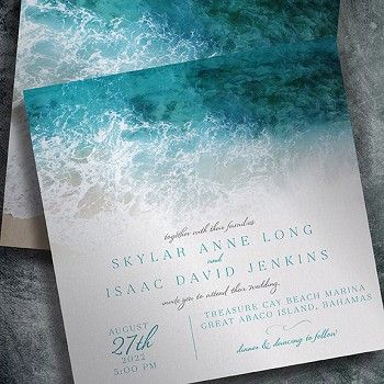 Ocean Themed Wedding, Ocean Wedding, Wedding Party Invites, Lace Wedding Invitations, Cheap Wedding Invitations, Beach Wedding Invitations, Vintage Wedding Invitations, Invitation Wedding, Wedding Invitation Wording