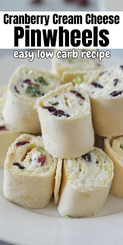 Low-Carb Cranberry Cream Cheese Pinwheels 
#lowcarbcranberrycreamcheesepinwheels #cranberrycreamcheesepinwheels Cranberry Cream Cheese Pinwheels, Pinwheel Appetizers Cream Cheese, Sausage Pinwheels, Cream Cheese Pinwheels, Low Carb Christmas, Cream Cheese Appetizer, Cheese Pinwheels, Pinwheel Appetizers, Cranberry Cream Cheese