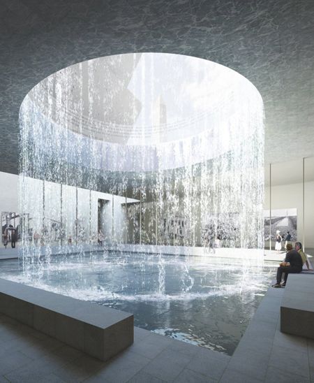 Koshino House, David Adjaye, Water Architecture, Indoor Water Features, Architecture Design Concept, Interior Concept, Pool Designs, Water Fountain, National Museum