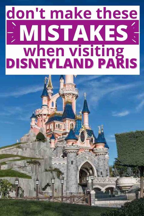 Planning a trip to Disneyland Paris? Don't make these rookie Disneyland Paris mistakes! Find out everything you need to know for the ultimate Disneyland Paris vacation! Disney World Paris France, Disneyland Paris Surprise Ideas, Eurodisney Paris Outfit, Disneyland Paris Guide, Disneyland Paris Reveal, Disneyland Paris Tips And Tricks, Disneyland Paris Secrets, Disneyland Paris Hacks, Disney Paris Outfits