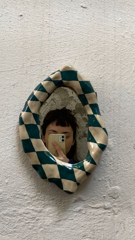 Home Decoration Handmade, Ceramics Wall Art, Ceramic Art Aesthetic, Aesthetic Ceramic Art, Useful Ceramics Ideas, Ceramic Mirror Frame, Ceramics Aesthetic, Ceramic Art Handmade, Ceramic Aesthetic