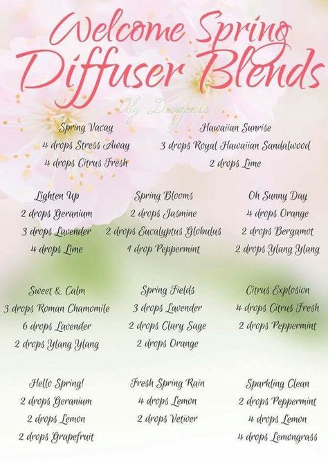 Spring diffuser blends Spring Diffuser Blends, Eucalyptus Radiata, Doterra Diffuser Blends, Young Living Essential Oils Recipes, Eucalyptus Globulus, Essential Oil Diffuser Recipes, Oil Diffuser Recipes, Yl Essential Oils, Essential Oil Blends Recipes