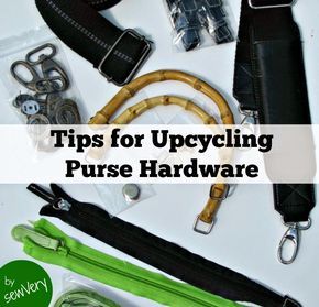 Tips for Upcycling Purse Hardware Sewing Projects Clothes Upcycling, Upcycled Purse, Thrift Store Upcycle, Hardware Stores, Handbag Hardware, Sewing Projects Clothes, How To Make Purses, Trendy Sewing, Purse Hardware