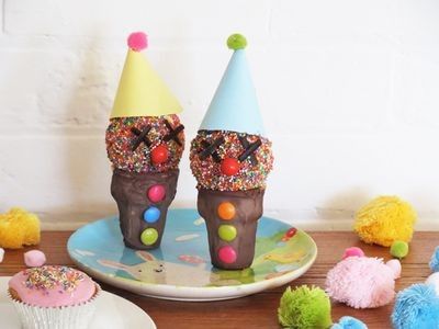 Clown Red Nose Cone Cute Party Food, Party Food Ideas For Kids, Camping Party Foods, London Birthday, Food Ideas For Kids, Clown Cake, Yoghurt Cake, Tinkerbell Party, Birthday Inspiration