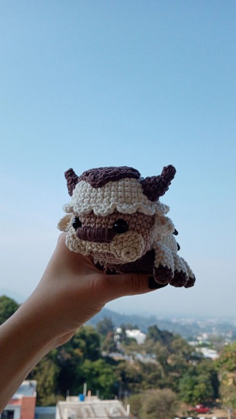 Avatar Appa Crochet Appa Plushie, Appa Crochet Pattern, Appa Costume, Appa Crochet, Avatar Appa, Appa Avatar, Crochet Storage, Gift Inspo, Crochet Inspo