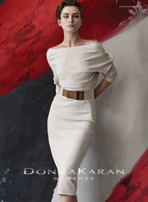 Eye | Spring 2015 Designer Brands | Donna Karan — Anne of Carversville Chique Outfits, Peter Lindbergh, Midi Dress With Sleeves, Fantasy Fashion, Donna Karan, Ad Campaign, Mode Inspiration, Look Chic, Look Fashion