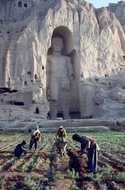 Afghanistan | Steve McCurry Afghanistan Culture, Steve Mccurry, Buddha Sculpture, Bhutan, Ancient Architecture, Rock Formations, 판타지 아트, Beautiful Places In The World, Azerbaijan