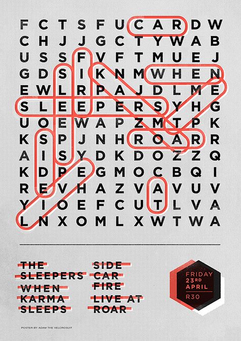 Word Search Poster, 달력 디자인, Best Posters, 타이포그래피 포스터 디자인, Zine Design, Publicidad Creativa, 카드 디자인, Type Posters, Design Posters