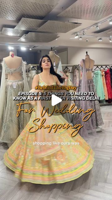 Srishti & Avantika | TheCisterCo on Instagram: "#BehindTheBigDay 
Episode 5 - 5 things you need to know as a first timer visiting Delhi for wedding shopping 💃🏻

These are the key areas you must visit that’ll take care of almost all your wedding shopping needs: 
A. Dhan mill
B. Khan market 
C. Mehrauli + Ambwatta one 
D. Defense colony 
E. Shahpur Jat 

While we’ve mentioned all the important points in the reel, here are some additional things that you MUST keep in mind as a first timer visiting Delhi for wedding shopping: 

1. We hired a personal car which made it easier and economical for us to travel within Delhi so we definitely recommend doing this. 
2. Most designers have their flagship stores in Delhi. What we noticed is that the collections at these stores are exclusive and you pr Delhi Market, Khan Market, Delhi Shopping, Rental Wedding Dresses, Wedding Shopping, One D, Episode 5, 5 Things, Dress Materials