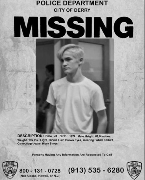 It 1990 Poster, Missing Poster, Halloween Missing Poster, It 2017 Missing Poster, Missing Person Poster, Fear Street Part 2 Poster, Fear Street Polaroid Poster, Horror Movie Missing Posters, Marines Logo