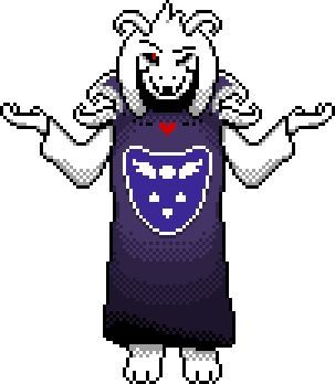 Undertale - Asriel Dreemurr Sprite in colour God Of Hyperdeath, Pixel Template, Cute Otters, Stitch Games, Asriel Dreemurr, Template Cute, Toby Fox, Undertale Au, Funny Games