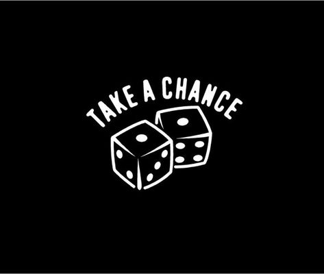 Take a Chance Dice vinyl decal Car Auto Vehicle Window decal Sticker Quote Casino Decal Dice Quotes, Poker Quotes, Casino Quotes, Truck Window Stickers, Vegas Tattoo, Casino Roulette, Poker Night, Casino Outfit, High Roller