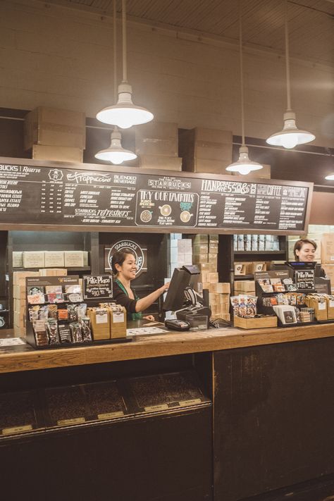 #ad Take a peek of the Original Starbucks - see what the inside of the first Starbucks store looks like on Pike Place + my top tips for visiting yourself! As  Starbucks Visa Rewards Card holders we loved earning double Stars on our visit to the store. #starseverywhere #starbucks #seattle Inside Starbucks, Starbucks Cafe, Starbucks Inside, Starbucks Place, Seattle Cafe Aesthetic, Seattle Starbucks, Seattle Coffee Shop Aesthetic, Starbucks Pike Place, Starbucks Shop