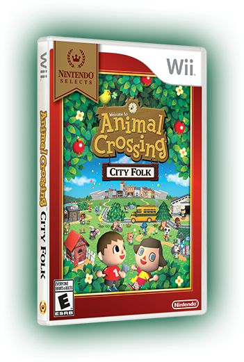 Animal Crossing Box Art Animal Crossing Wii, Animal Crossing City Folk, Animal Crossing City, Wii Console, Nintendo 2ds, City Folk, Wii Games, Build A Snowman, Nintendo Ds