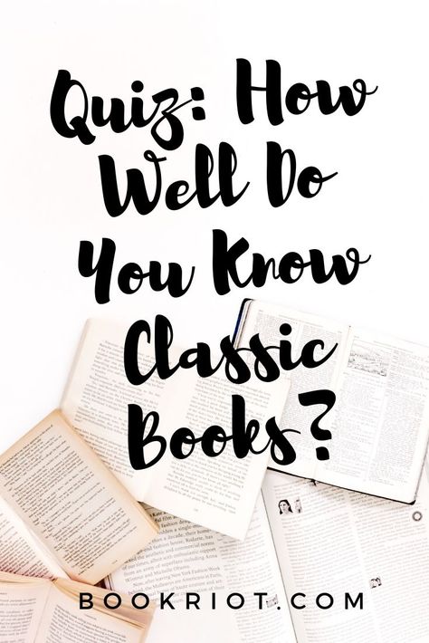 How well do you know the classic works of literature? Take this 50-question quiz and find out!    quizzes | book quizzes | classic books | classic book quizzes | quizzes for book nerds Book Trivia, Literature Quiz, Book Quizzes, Classical Literature, Books Classic, Trivia Quizzes, The Book Thief, Book Discussion, Trivia Night