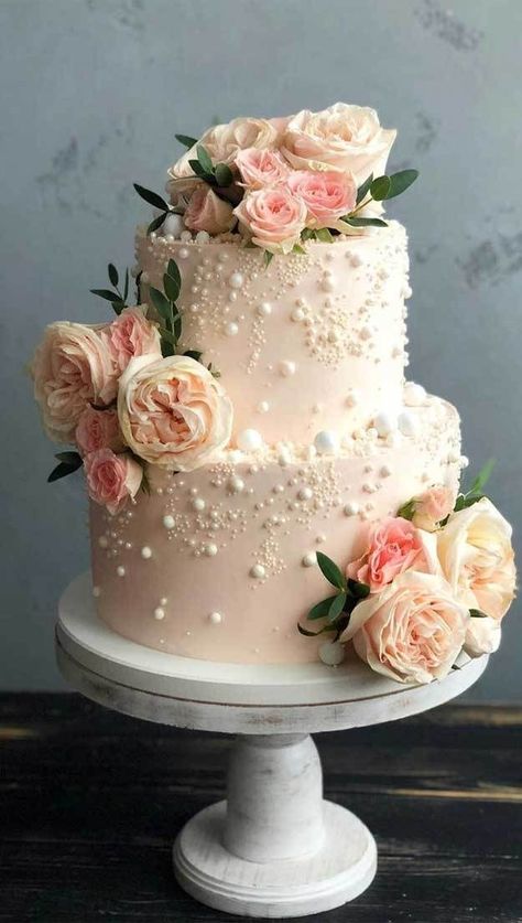 Tårta Design, Sesame Street Cake, Sweet Photography, Cake With Flowers, Spring Wedding Cake, Pretty Wedding Cakes, Lace Wedding Cake, Pink Wedding Cake, Celebration Cake