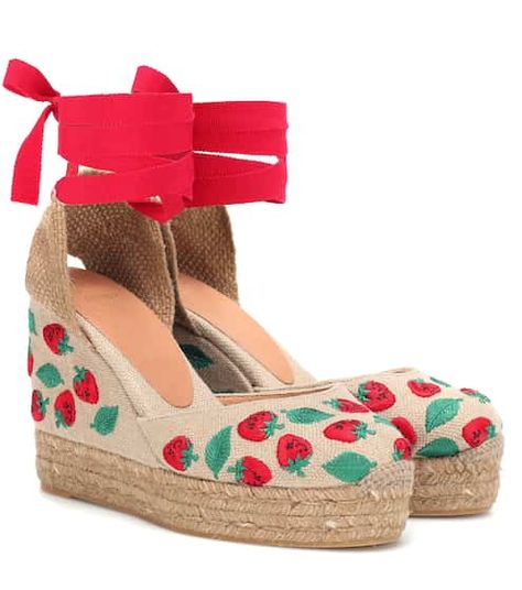 Women's Espadrilles - Designer Shoes at Mytheresa Kenzo Espadrilles, Castaner Carina, Castaner Espadrilles, Designer Espadrilles, Floral Espadrilles, Lace Espadrilles, Denim Espadrilles, Blue Espadrilles, Platform Espadrille Sandals