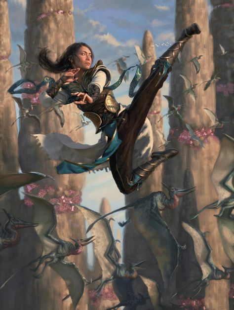 ArtStation - Narset of the Ancient Way / Magic the Gathering, Yongjae Choi Zbrush Tutorial, Mtg Art, Year One, Knight Art, Shadow Art, Fantasy Warrior, Arte Fantasy, Magic Art, Fantasy Artwork