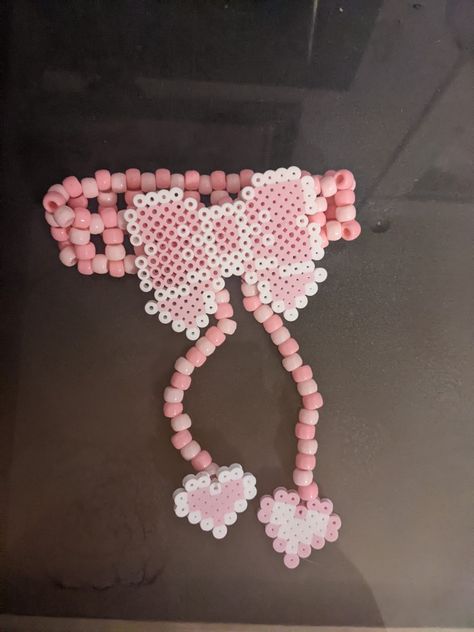 Cutecore Perler Bead, Sanrio Perler Bead Patterns, Pixel Bow, Kandi Inspo, Easy Perler Beads Ideas, Festival Ideas, Fuse Bead Patterns, Beads Ideas, Pretty Jewelry