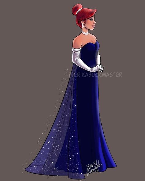 Erika Buckmaster no Instagram: “I just like this dress . . . #anastasia #blue #anastasiafanart #fanart #disney #digitalart #procreate #artistsoninstagram” Anastasia Blue Dress Movie, Anastasia Costume, Disney Anastasia, Anastacia Disney, Movie Wedding Dresses, Vintage Disney Princess, Anastasia Movie, Anastasia Dress, School Dance Dresses