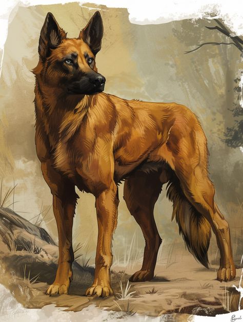 Magic Dog Fantasy Art, Dnd Dog Companion, Celtic Monsters, Dnd Dog, Blink Dog, Fantasy Dog, Dog Armor, Dnd Portraits, World Building