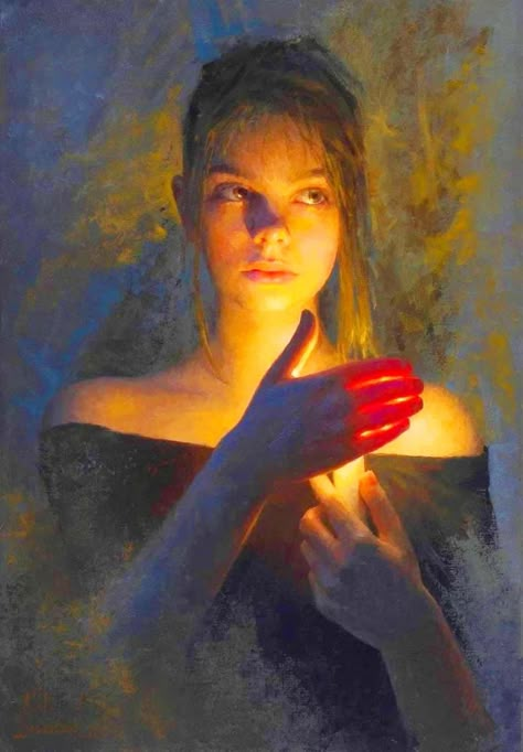 Damian Lechoszest, Portrait Lighting, Shotting Photo, Figurative Artwork, Oil Portrait, Oil Painting Portrait, Happy Art, Classical Art, Painting Class