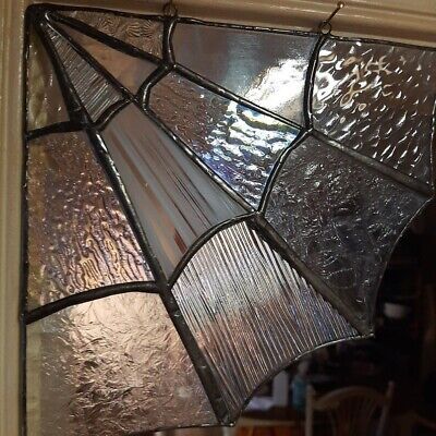 Great Shopping Stained glass clear spider web corner home decor halloween cottage core gothic, Home Decor Vintage Goth Home Decor, Gothic Stained Glass Patterns, Cottage Core House Decor, Grandparents Bedroom, Gothic Victorian Home Decor, Goth Room Aesthetic, Whimsical Gothic Decor, Gothic Cottage Core, Goth Window