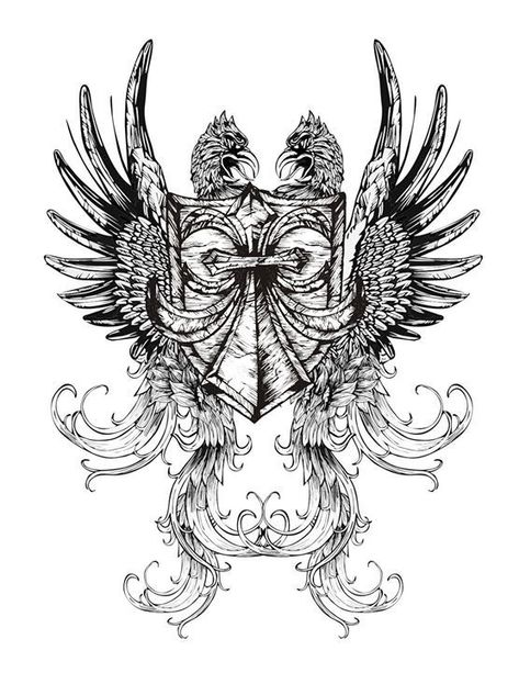 Beautiful Spine Tattoos, Spine Tattoo Ideas, Y2k Icons, Goth Tattoo, Alchemy Art, Graphic Shirt Design, Cross Wallpaper, Goth Wallpaper, Eagle Wings